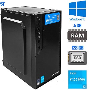 Computador Core i3-2100-HD SSD 128GB -Memória Ram 4GB- Windows 10- Brind Mouse Pad