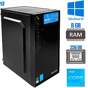 Computador Core i3-2100-HD SSD 256GB -Memória Ram 8GB- Windows 10- Brinde Mouse Pad