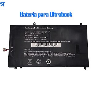 Bateria Para Ultrabook N14pl3710398p*2p May 3.7V = 10000mAh 37Wh :Volt: 4.2V- Semi Nova