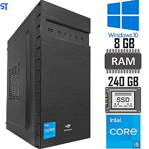 Computador Core i5-3470-SSD 240GB-Memória Ram 8GB-Gab MT-32BK-Windows 10