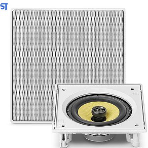 Caixa de Som Arandela Acústica Quadrada CI6S Potência 60W RMS Branca - JBL