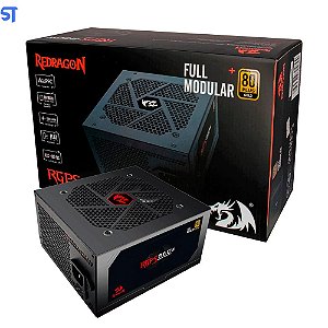 Fonte ATX Real Gamer Redragon 850W 80 Plus Gold / Modular - (GC-PS010)