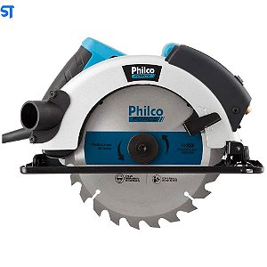 Serra Circular com Guia Laser Philco Force PSC01 127V 1500W Guia lateral de corte / Sistema de gatilho duplo