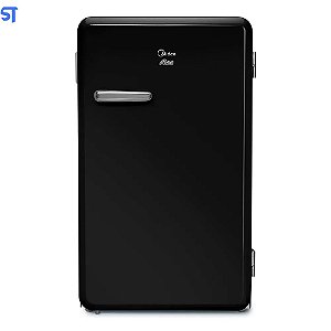 Frigobar Retrô Onix Midea MRV10P2 Preta 95 Litros 220V