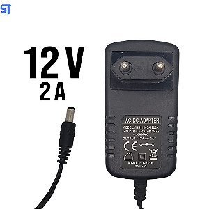 Fonte de Alimentação AC DC Adapter 12V 2A Pino 5,2mm x 2,5mm Modelo: YNH1168Q-1220A