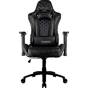 Cadeira Gamer Profissional Thunderx3, TGC12, Com Almofadas, Reclinável, Suporte Até 120KG - Preta