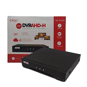 DVR NVR Hibrido Gravador Digital Stand Alone 5 em 1 - 08 Canais AHD-H 5mp Ípega - Kp-CA231