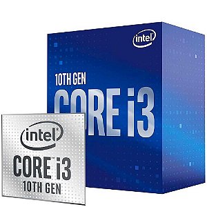 Processador Intel Core i3 10100 10 Geração 6MB/ Soquete 1200 / 3.6GHZ / 4C/  8T Com BOX - SobralTech