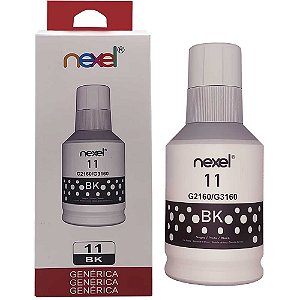 Refil De Tinta Compativel Canon Nexel Preto BK 11 G2160/G3160 135Ml