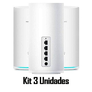 Roteador Wifi Huawei Ws5800 Ac2200 Mesh Triband 2200MBPS 2.4/5.8GHZ Kit Com 3 Unidades