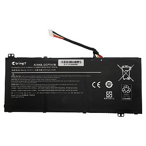 Bateria Compativel Com Acer Nitro Vn7-591g Vn7-571 Vn7-791 Ac14a8l - Polimero - bringIT