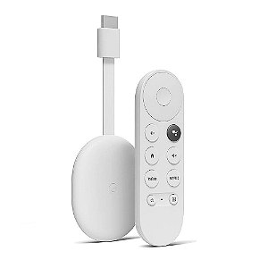 Chromecast 4 com Google TV (Full HD) G454V - ‎Bluetooth, Wi-fi, HDMI, Com controle - Cor Neve
