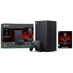 Console Xbox Series X 1TB SSD Microsoft Midia Digital Diablo IV Bundle - Preto