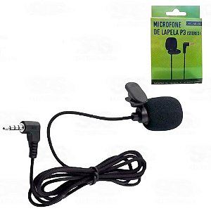 Microfone Lapela P3 Para Smartphone - KSR Xc-ml-02