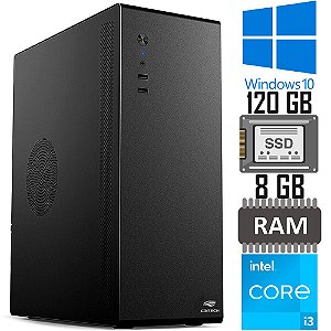 Computador Core i3-3220-SSD 120GB-Memória Ram 8GB- Gabinete Mini Micro-ATX MT-100BK  - Com Teclado e Mouse