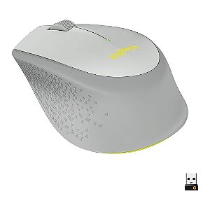 Mouse Sem Fio Wireless Conexão USB Logitech M280 Cinza