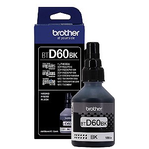 Garrafa de Tinta Brother BTD60BK Preta 7.500 Paginas para HL 74000DW DCP T220 T300 T310 T420W T500W T510W T520W T700W