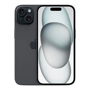 iPhone 15 Apple 256GB, Preto Tela de 6,1", 5G e Câmera de 48 MP MTP63BE/A