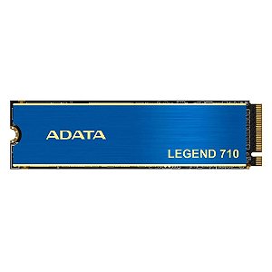 SSD M.2 Adata 512GB Legend 710 M.2 2280 PCIe GEN3x4 NVMe 1.4 Leitura 2.400 MB/s Gravação 1.800 MB/s Azul ALEG-710-512GCS
