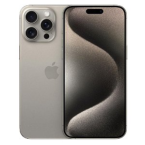 iPhone 15 Pro Max Apple (1TB) Titânio Natural, Tela de 6,7", 5G e Câmera de 48MP