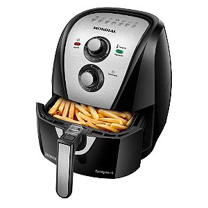 Fritadeira Air Fryer Elétrica Sem Óleo Mondial , Family AFN-40-BI Preto 4L Com Timer