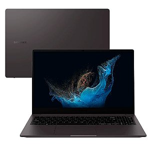 Notebook Galaxy Book2 Core i7-1255U, 8GB, 256GB SSD, + HD de 1TB, LED Full HD 15.6'', Windows 11, Grafite NP550XED-KS3BR