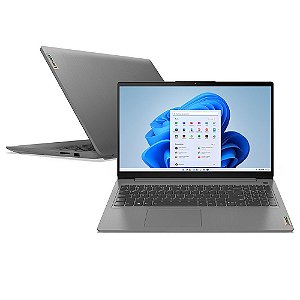 Notebook Lenovo ideapad 3i, Intel Core i3 1115G4, 8GB, 256GB SSD, Tela de 15,6", Cinza - 82MD0010BR