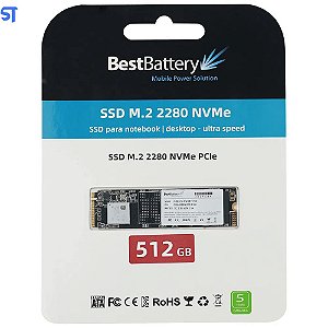 SSD M.2 NVME 512GB Bestbattery SM2-2280