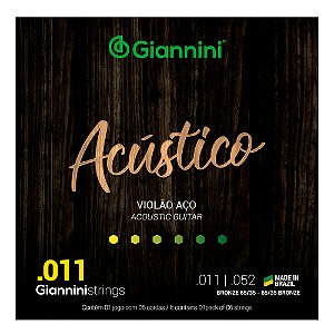 Encordoamento Violão Aço GIANNINI ACUSTICO GESPW