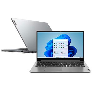 Notebook Lenovo Ultrafino Ideapad 1, Core i3-1215U, 8GB, 256GB SSD, Windows Home, 15.6 Polegadas - 82VY000SBR