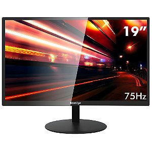 Monitor LED 19 Brasil PC 75hz BPC-19WE02-B Slim-Preto
