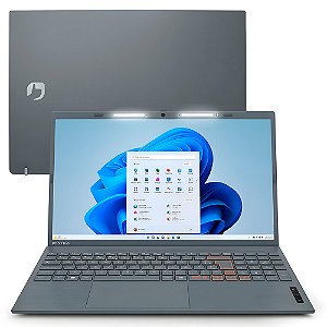 Notebook Positivo Vision C15 Lumina Bar Celeron, 4GB 128GB, Tela 15 Pol. HD Antirreflexo, Windows 11, Tecla Link - Cinza