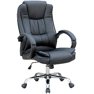 Cadeira Para Escritório Presidente Atlanta Duoffice Preta Comfort DU500A