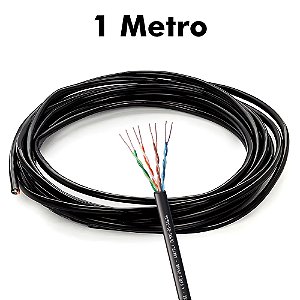 Metro de Cabo De Rede Landutti Upt Cat5 100% Cobre Condutti, Preto