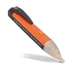 Caneta Detectora de Tensão Com Luz e Alerta Sonoro 90v a 1000v Com Pilhas KNUP - KP-AA002