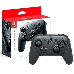 Controle Nintendo Switch Pro Controller Sem Fio, HACAFSSK2 - Cinza