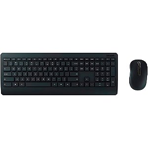 Kit Teclado E Mouse Sem Fio Wirelles Microsoft Desktop 900, Conector Usb Preto PT3-00005