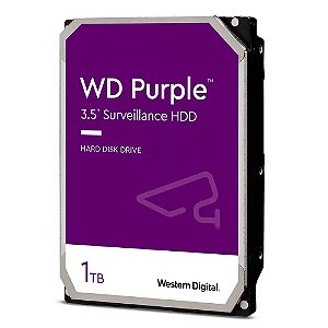 HD interno WD 1TB Purple, 5400 RPM, 3.5', SATA - WD11PURZ, Para Dvr e Desktop