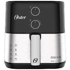 Fritadeira Elétrica Sem Óleo Oster Inox Compact 4,6 Litros- OFRT520, 220V