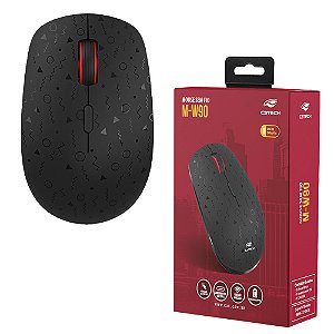 Mouse Sem Fio Recarregável M-W90BK, 1600 DPI, C3Tech - Preto