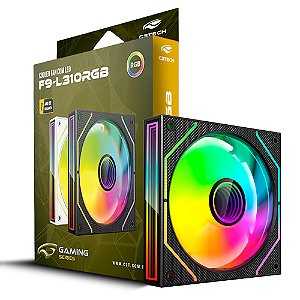 Cooler Fan F9-L310BKRGB Gaming 12CM C3Tech - Preto