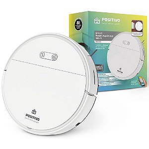 Smart Robô Aspirador Wi-Fi PRA100 Positivo, 3 em 1, Com Alexa, Bivolt