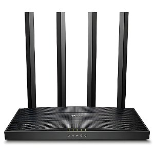 Roteador Wiireless Wi-Fi  Mesh TP Link Archer C6 Full Gigabit MU-MIMO 5GHz,  Dual-Band AC1300, Com 4 Antenas