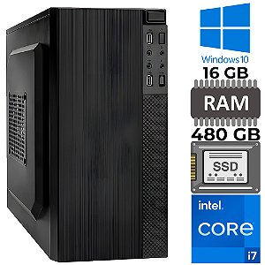 Computador Desktop Intel Core i7-2600, 16GB RAM, SSD 480GB - Strong Tech