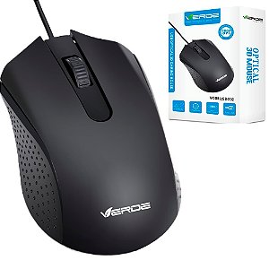 Mouse Óptico Com Fio USB, 1.000 DPI, Scroll Anti-Derrapante, Verde - SB-S02