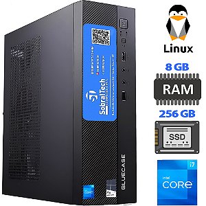 Computador Mini Micro ATX Slim Core i7- 3th 3770,  Memória 8GB, SSD 256GB - Vertical e Horizontal / MINI-ITX -Linux