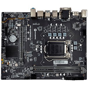 Placa Mãe Soquete 1200 H510 DDR4, Com Slot Para SSD M.2, PCI Express, HDMI e Rede Gigabit, Goldentec, S/Caixa