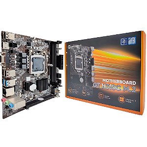 Placa Mãe Soquete 1151 H310C DDR4, Com Slot M.2 NVMe, PCI Express, HDMI e Rede Gigabit, Goldentec - GT-H310C-M.2