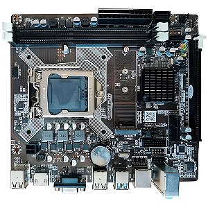 Placa Mãe Soquete 1150 H81 DDR3, Com Slot Para SSD M.2, PCi Express, HDMI e Rede Gigabit, Goldentec - GT-H81-M2