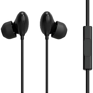 Fone de Ouvido Intra Auricular Earbuds EPH 201 Com Fio e Microfone, Lity - Preto